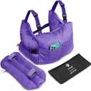 Zomaple Mastectomy Recovery Pillow + Strap & Seat Belt Cover  Post-Op Essentials, Breast Augmentation/Reduction & Mastectomy Recovery Supplies  Washable Cover for Comfort & Support (Imperial Purple Advanced Plus Set)