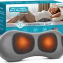 2026 Upgraded 3-in-1 Spine Support Pillow for Sciatica Pain & Lower Back Pain Relief, Triple Fusion Back Massager with Heat, Vibration & Airbag Stretching, Dark Gray