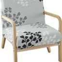 Deisy Dee Printed Mid-Century Modern Chair Cover, Stretch Reading Armchair Covers, Upholstered Living Room Chair Covers (JJ)