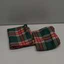 FUTEI Christmas Green Plaid Throw Pillow Covers 20x20 Inch Set of 2 Buffalo Check Holiday Decorative Cushion Case Farmhouse Home Decor for Couch Bed Living Room