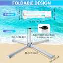 Portable Beach Umbrella Stand, Foldable Umbrella Stand