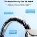 3.5mm Open Ear Headphones Wired headphones with Mic, 3.5mm+USB Connection, Air Conduction Wired Headset with Premium Sound Ultra-Light USB Headset Perfect for Phones Tablets PC Speakers -Black