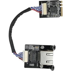 M.2 A E Key to 2.5 Gigabit Ethernet Module for X86 Linux Single Board Computer SBC, i226v 2.5G Ethernet Server NIC, Interface Card10/100/1000/2500 Mbps RJ45 LAN, Support 2230/2280 (M.2 A+E Key, 20CM)