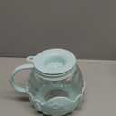 Ecolution Patented Micro-Pop Microwave Popcorn Popper with Temperature Safe Glass, 3-in-1 Lid Measures Kernels and Melts Butter, Made Without BPA, Dishwasher Safe, 1.5-Quart, Aqua