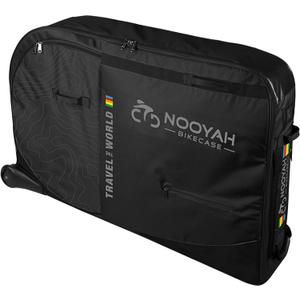 NOOYAH BK012 Bike Travel Bag, Portable Bicycle Transport Case for Airline & Train Travel, Fits MTB/TT/XC/FR/DH Road Bikes up to 74cm Wheels, Multi-Layer Protection, Foldable Storage, 128 x 25 x 80 cm
