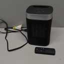 Small Portable Space Heater for Indoor Use  VOCRS 1500W PTC Electric Heater with Thermostat, Remote Control, 12H Timer, Eco and Fan Mode, Rapid and Safe Heating for Bedroom, Office