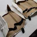 Luxury Faux Leather Car Seat Cover Front Bottom Seat Covers, Anti-Slip and Wrap Around The Bottom, Universal Fit for Most Cars, White Car Interior Accessories - 2 Pieces