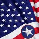 American Flag 3x5 FT Outdoor -USA Heavy Duty Nylon US Flags Long Lasting US Flag with Embroidered Stars, Sewn Stripes & Brass Grommets Water-Resistant Perfect for Outdoor Use All Weather USA Flag