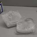 Remerry 2 Pcs Easter Candy Dish Glass Bunny Candy Bowls with Lid Cute Clear Rabbit Cookie Jars Decorative Desserts Storage Containers for Home Easter Spring Party Gift Table Decoration