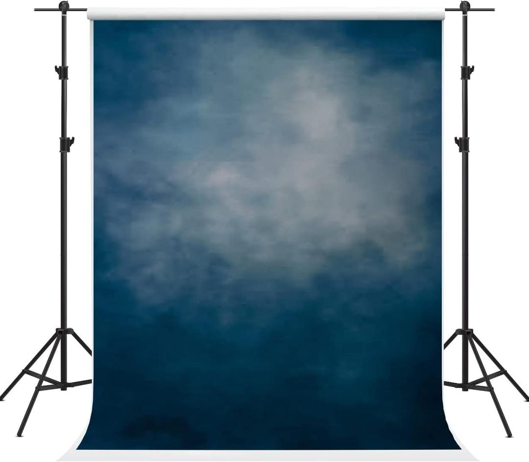 Kate 88ft Blue Backdrop Light Blue Portrait Photography Background Abstract Muslin Backdrop for Photographer Kids Children Adults Headshot