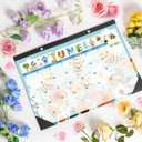 3 x 2026 Desk Calendar Wall Calendars, Large 17" x 12", November 2025 - December 2026 Monthly Planner Desktop, 14 Months Planning Organizing for Home, School, Office, Holiday, Background Doodle Letter (Season)