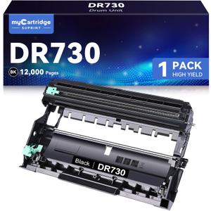 myCartridge SUPRINT DR730 Compatible Drum Unit Replacement for Brother TN760 TN-760 TN730 TN-730 Toner Cartridge for HL-L2350DW HL-L2370DW HL-L2395DW MFC-L2710DW MFC-L2750DW DCP-L2550DW Printer