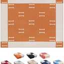 h Blanket Soft Throw Blanket Faux Fleece Cashmere Plaid Warm Shawl Thick Knitted Plush Cozy Comfy for Women Throw Blanket for Sofa Couch Bed Queen King Size 55x66 in (Orange)