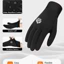 RIGWARL Kids Winter Gloves Boys Girls, Water-Repellent Warm Thermal Youth Gloves, Touchscreen Anti-Slip for Teens 3-15 Years (4-6 Years, Black)