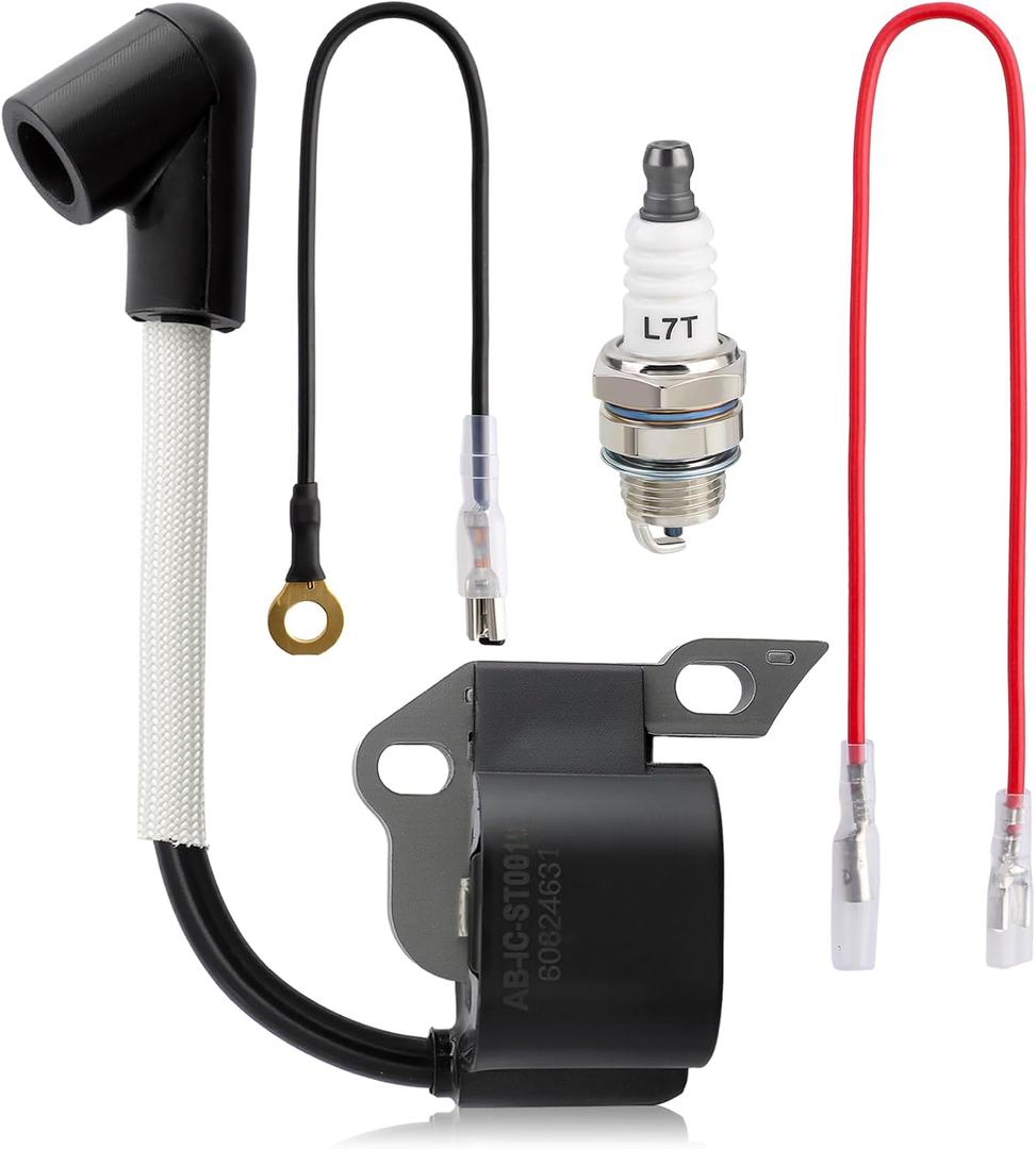 Ignition Coil 1130 400 1302 for Stihl MS170 MS170C MS180 017 018 Chainsaw with 0000 400 7000 Spark Plug 1110 400 7005
