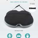 Lumbar Support Pillow, Back Support Pillow for Chair, Memory Foam Car Seat Back Pillows for Back Pain Relief, Ergonomic Design, Perfect for Home Office Desk Chairs,Plane-No Vibrating Version (Grey)