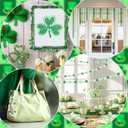 3 x UPINS St. Patrick's Day Green Beads, 1200Pcs Green Crystal Faceted Beads for Jewelry Making Beads for Irish St. Patrick's Day DIY Craft Wreath Necklace Bracelet Earring Holiday Tree Decorations