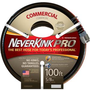 Teknor Apex Neverkink, 8844-100, PRO Water Hose, 5/8-in x 100-Feet