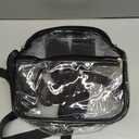 Paxiland Clear Backpack Stadium Approved 12126 with Reinforced and Wider Shoulder Straps, Small Clear Bag for Schools, Concerts, Work, Festivals and Sporting Events - Black