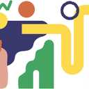 WallPops Fun Haus Modular Mural Peel and Stick Wall Decals, VPD6386