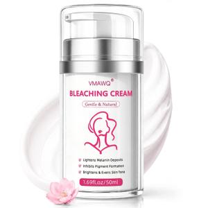 Skin Bleaching Cream with Vitamin C & Arbutin, Dark Spot Remover for Body Intimate Areas,Underarm, Knees, Elbows,Inner Thighs & Bikini Line,Gentle Whitening Moisturiser for Sensitive Skin, 1.7 FL OZ