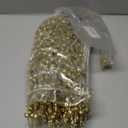 Geosar 14 Pcs Long Artificial Glitter Berry Stem Ornaments 28 Inch Fake Christmas Picks Christmas Tree Decoration Stems Xmas Decorative Bead Sticks Glittery Twig Branches for DIY Wreath Decor (Gold)