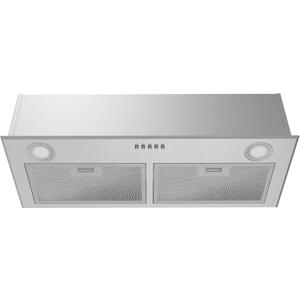 FIREGAS Range Hood 28 inch, Built-in Stainless Steel Kitchen Vent Hood with 450 CFM, 3 Speed Exhaust Fan, 2 LED Lights & Button Control, Ducted/Ductless Convertible