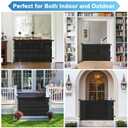 Retractable Baby Gates for Doorways 55" Wide Retractable Dog Gate for Stairs, Mesh Dog Gates for The House, Retractable Gate Outdoor Baby Gates for Decks, Child Gate for Stairs, Black