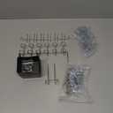 FRIMOONY Pegboard Hooks Assortment with Pegboard Bins, Peg Locks, for Organizing Various Tools, 80 Piece