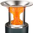 3 x Heat Deflector for Solo Stove Mesa 5" Fire Pit, 7.5 "(D) x 5.5"(H), Maximizes Heat Radius & Redirects Warmth, 304 Stainless Steel with 3 Detachable Legs for Solo Stove Mesa Accessories