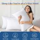 JOLLYVOGUE Pillows Queen Size Set of 2, Soft Supportive Bed Pillows with Super Soft Down Alternative Fill, Luxury Fluffy Hotel Quality for Side, Back, and Stomach Sleepers