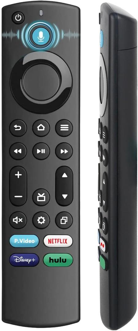 Replacement All Fire Smart TV Remote(Insignia, Toshiba, Onmi, Pioneer), Compatible for Fire Stick/Cube Remote(4K, 1st, 2nd, 3rd Gen, Life) with Voice