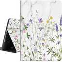 Soft TPU Case for iPad 10.2 / Air 3 10.5 2019 / iPad Pro 10.5 2017, Auto Sleep/Wake with Apple Pencil Holder [Anti Fingerprint][Anti Dirt][Waterproof][Anti Scratch] Case Cover (Country Garden)