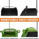 Toozey Unbreakable Dog Pooper Scooper with Extra Large Stainless Metal Poop Tray & 43.31" Long Handle Rake Scoop, Easy Waste Cleanup for Large, Medium, Small Dogs with 20 Bags