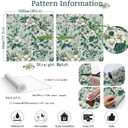 Floral Peel and Stick Wallpaper Vintage 17.3"x393" Sage Green Wallpaper Botanical Removable Self Adhesive Wall Paper Leaf Contact Paper for Bedroom Boho Wallpapers for Cabinets and Drawers Decor Vinyl