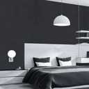 Arthome 35.4''x120'' Black Contact Paper, Self Adhesive Wallpaper Waterproof Gloss PVC Vinyl, Oil Proof,Wallpaper, Black Vinyl Paper for Walls,Furniture Cover Surface,Countertop,Kitchen,Shelf Liner