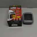 Ontel Handy Heater Turbo Wall Outlet Plug In Heater – Portable Indoor Ceramic Space Heater w/Adjustable Thermostat, 12-Hour Timer, Auto Shut Off, Quiet – Plug In Wall for Office, Bedroom, Camping