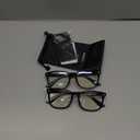 livho High Tech Blue Light Glasses - Advanced Blue Light Blocking Computer Glasses - Screen Fatigue & UV Protection (*B11 Light Black X 2)