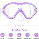 Kids Swim Goggles Snorkel Diving Mask with Luminous for Boys Girls Ages 5-15, Two-Color Anti-Fog Swimming Goggles with Nose Cover