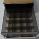 Underwear Organizer Drawer, 24 Cells Plastic Sock Underwear Storage Drawer, Stackable Closet Organizers and Storage Box for Bras, Socks, Scarves, Ties, Belt (King Size-White, 1 Pcs)