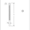 Westbrass D116-03 1/2" x 12" Corrugated Riser Supply LIne for Faucet and Toilet, Polished Brass