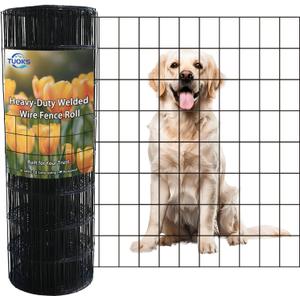Black PVC Coated Welded Wire Fencing 36” x 50’ Roll 2”x3” 16G Garden Fence