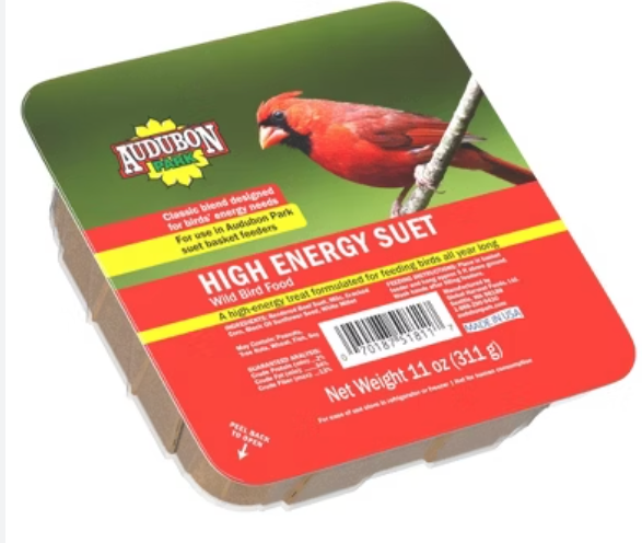 Audubon Park High Energy Suet Wild Bird Food, Best By Aug 26/2025, Pack Of 4