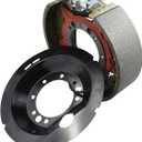 12-1/4 x 3-3/8 Left Hand Electric Trailer Brake Assembly K23-450-00 023-450-00 Compatible with Dexter Trailer 9000-10000Lbs General Duty Axles with 7-Bolt Mounting Replace 023-450 023450