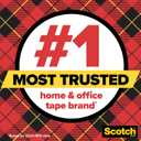 Scotch Transparent Tape, Clear Tape Engineered for Office and Home Use, 1 Inch Core, 3/4 in x 1000 in, 12 Rolls