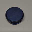 6 Pcs Premium Leather Coasters with Holder, Tabletop Protection, Coffee Table & Bar Decoration, Modern-Style Drink Coasters Suitable for Home Dining Tables & Kitchen Accessories (Blue)