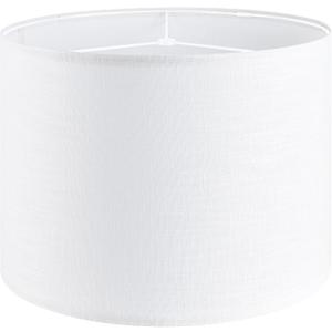 White Linen lampshades Large Drum Lamp Shade 16" Top x 16" Bottom x 10" High (Spider) Modern Lamp Shade for Table&Floor Lamp - Lampshades Replacement By GO&SO Assembly Required, 16*16*10 Inch-1 Pack