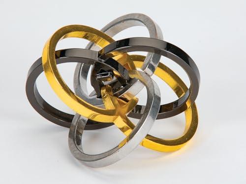 Bits and Pieces Metal Brain Teaser Puzzle - EZ Atom Disentanglement Puzzle, 3D Assembly Puzzles for Adults