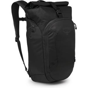 Osprey Transporter Roll Top Commuter Backpack, Raven Black