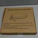 GUEOQTC Chicken Water Heater for Winter， Heated Poultry Waterer Base, with Thermostat and 9.8ft Power Cord, Dia.11in